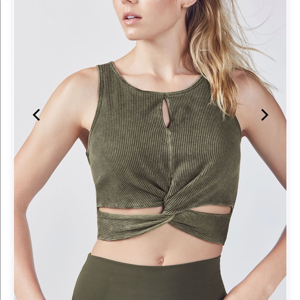 Gray Workout Crop